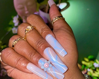 Icy Smile Press On Nails