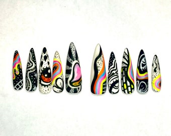 What a Trip Press On Nails