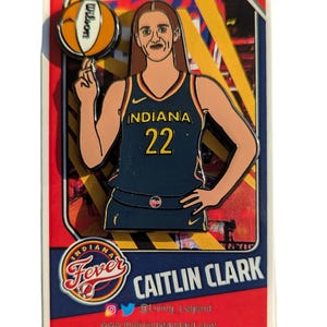 Pin de esmalte Caitlin Clark (WNBA Indiana Fever/ Iowa Hawkeyes)