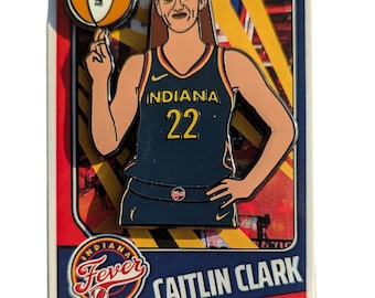 Pin esmaltado de Caitlin Clark (WNBA Indiana Fever/ Iowa Hawkeyes)