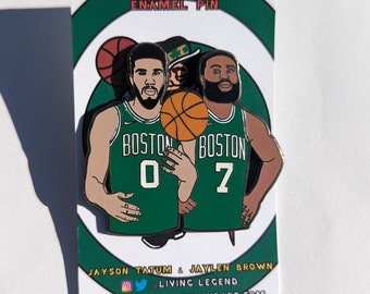 Jayson Tatum & Jaylen Brown NBA Boston Celtics Enamel Pin