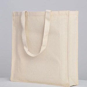 12 Pk Blank Canvas Bags Bulk DIY Crafts 8x8