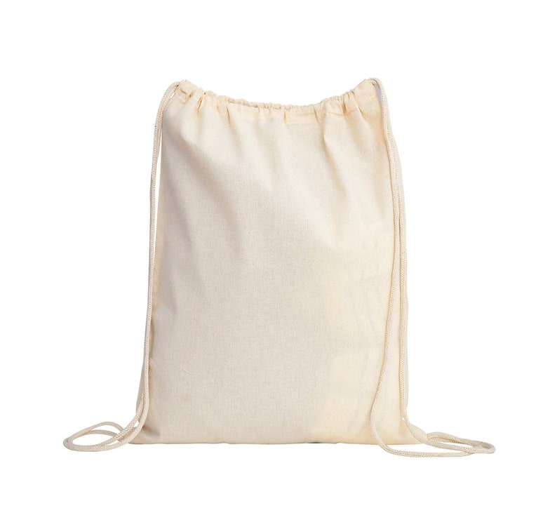 TBF 12pack Cotton Canvas Drawstring Backpacks Bulk Etsy
