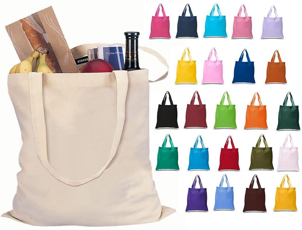 Mixed Bag Designs Set of 3 Reusable Tote Bags 