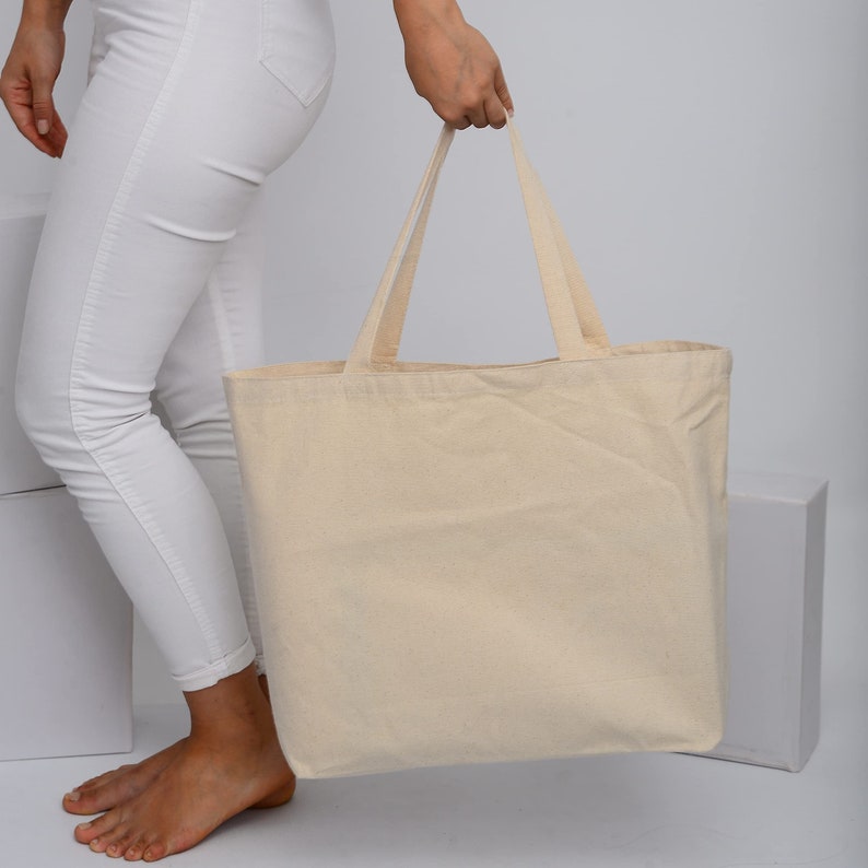 TBF 12 Pack Heavy Duty Large Canvas Tote Bags With Gusset Etsy