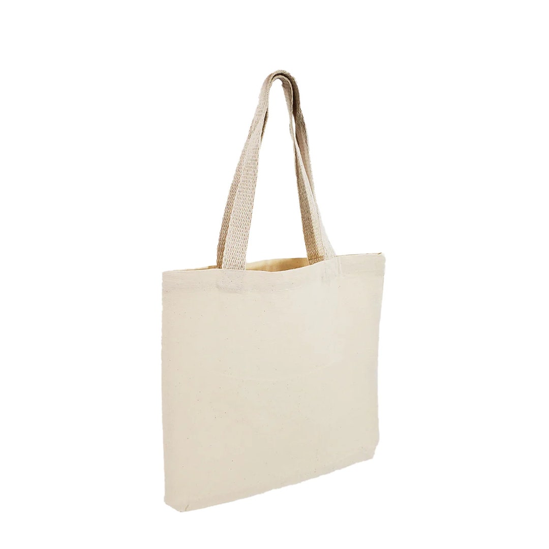 TBF Natural Bulk Wholesale Blank Canvas Tote Bags, 100 Cotton Canvas