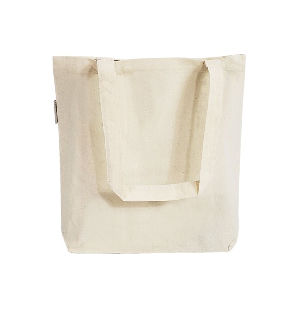 Organic Cotton 18 Canvas Shopper Tote with Gusset