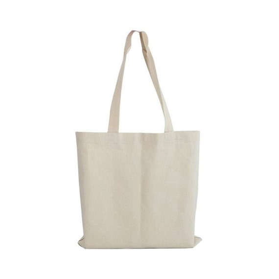 TBF Blank Canvas Tote Bags, 100% Cotton Canvas Tote Bags, Blank