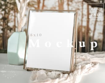 Gold frame mockup, wedding sign mockup, 8x10 frame mockup, wedding sign mock up, framed sign mockup, bar mockup, menu mockup, 8x10 mockup