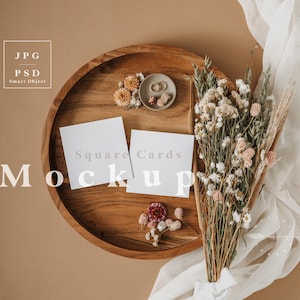 Vierkant kaartmodel, vierkant kaartmodel, vierkant model, vierkant uitnodigingsmodel, kaartmodel, boho-uitnodigingsmodel, briefpapiermodel C3