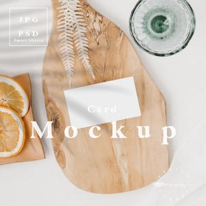 Wedding place card mockup, placecard mockup, wedding stationery mockup, name card mockup, smart object mockup, business card mockup psd R1