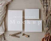 Invitation suite mockup, boho invitation mockup, wedding invitation mock up, wedding stationery mockup, 5x7 card mock up, invite mock up C2