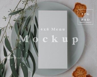 Karte Mockup, Programm Mockup Hochzeit, Karte Mockup, Menükarte Mockup Hochzeit, 10x20, Menükarte Mockup, Hochzeit Mockup, Briefpapier Mockup D1