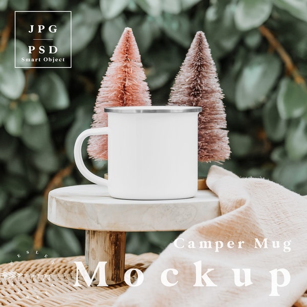 Enamel mug mockup for kids, Christmas camping mug mockup, camp mug mockup, enamel mug mock up, coffee cup mockup, Christmas mug mockup T1