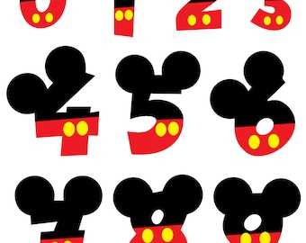 mickey mouse printable numbers