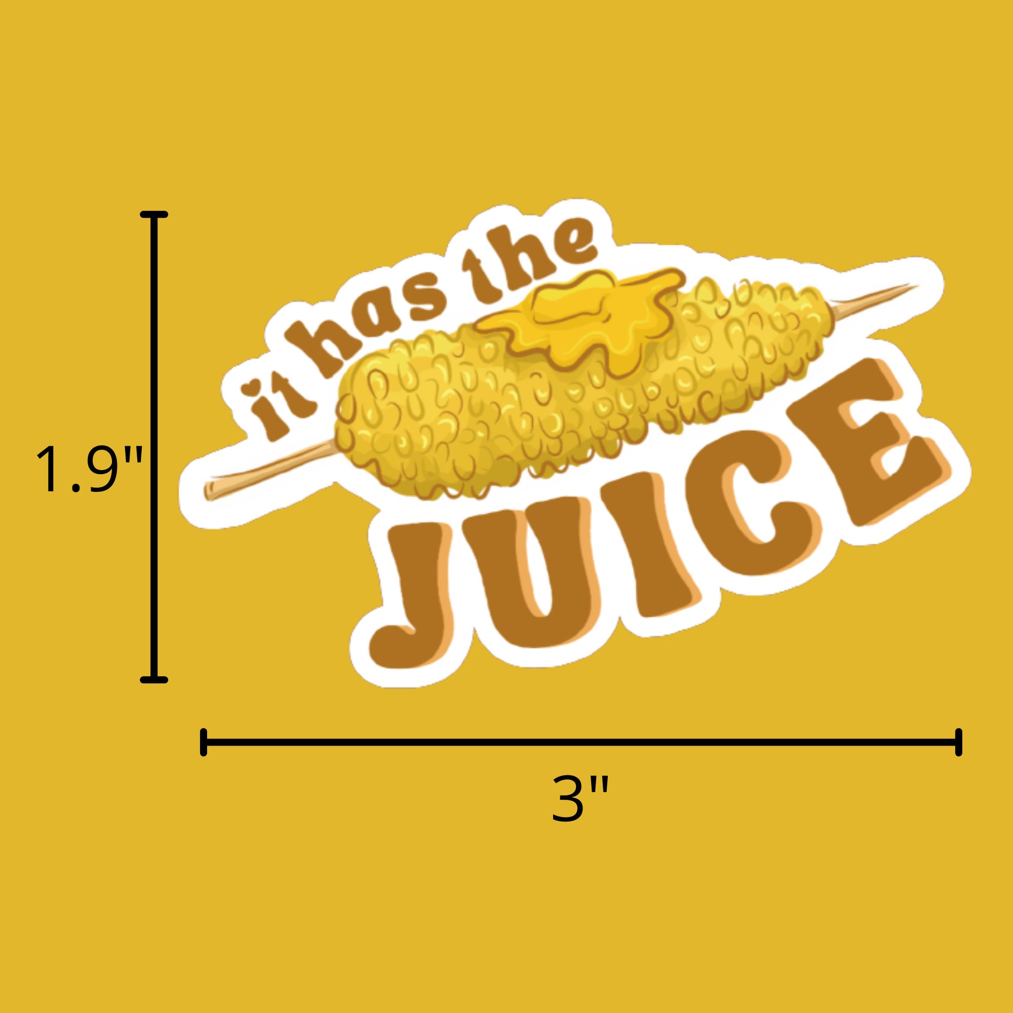 Corn Kid Interview Sticker It Has the Juice Tik Tok Sticker Etsy
