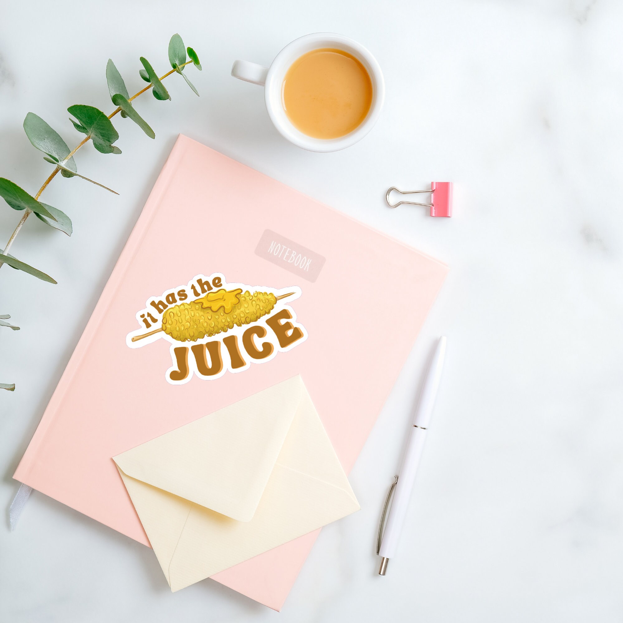 Corn Kid Interview Sticker It Has the Juice Tik Tok Sticker Etsy