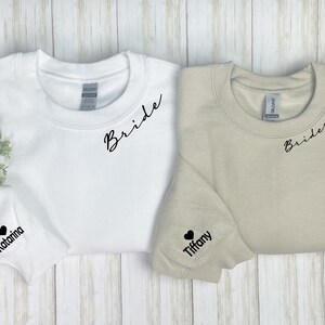 Sudadera con cuello para la fiesta nupcial, regalo personalizado para la novia