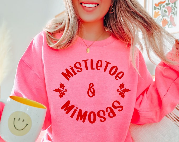 Mistletoe & Mimosas Unisex Hoodie