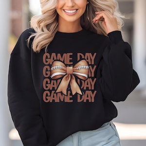 Game Day Sweatshirt, Game Day Football Sweatshirt, Sweatshirt for Woman Game Day, Game Day Sweatshirt for Woman, Cute Girly Game Day Sweater