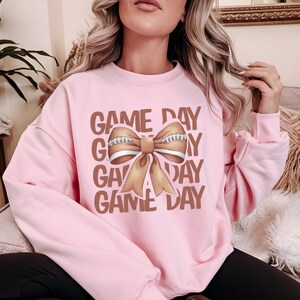 Game Day Sweatshirt, Game Day Football Sweatshirt, Sweatshirt for Woman Game Day, Game Day Sweatshirt for Woman, Cute Girly Game Day Sweater