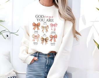 God Says You Are Loved Sweatshirt, Religious Thanksgiving Sweatshirt, Jesus Thanksgiving Sweater, You Are Loved Fall Sweatshirt, Womens Top