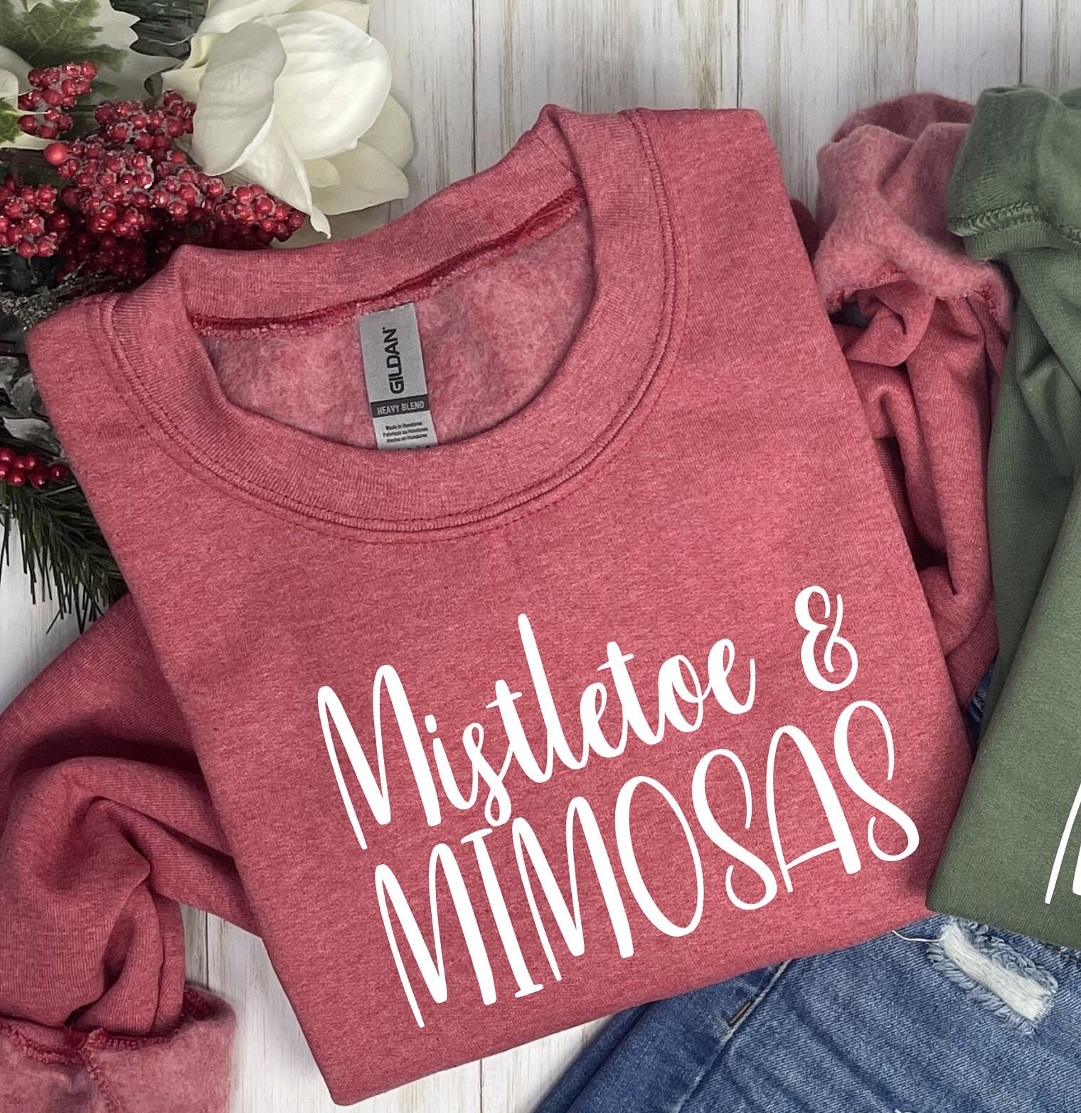 Mistletoe and online mimosas sweatshirt