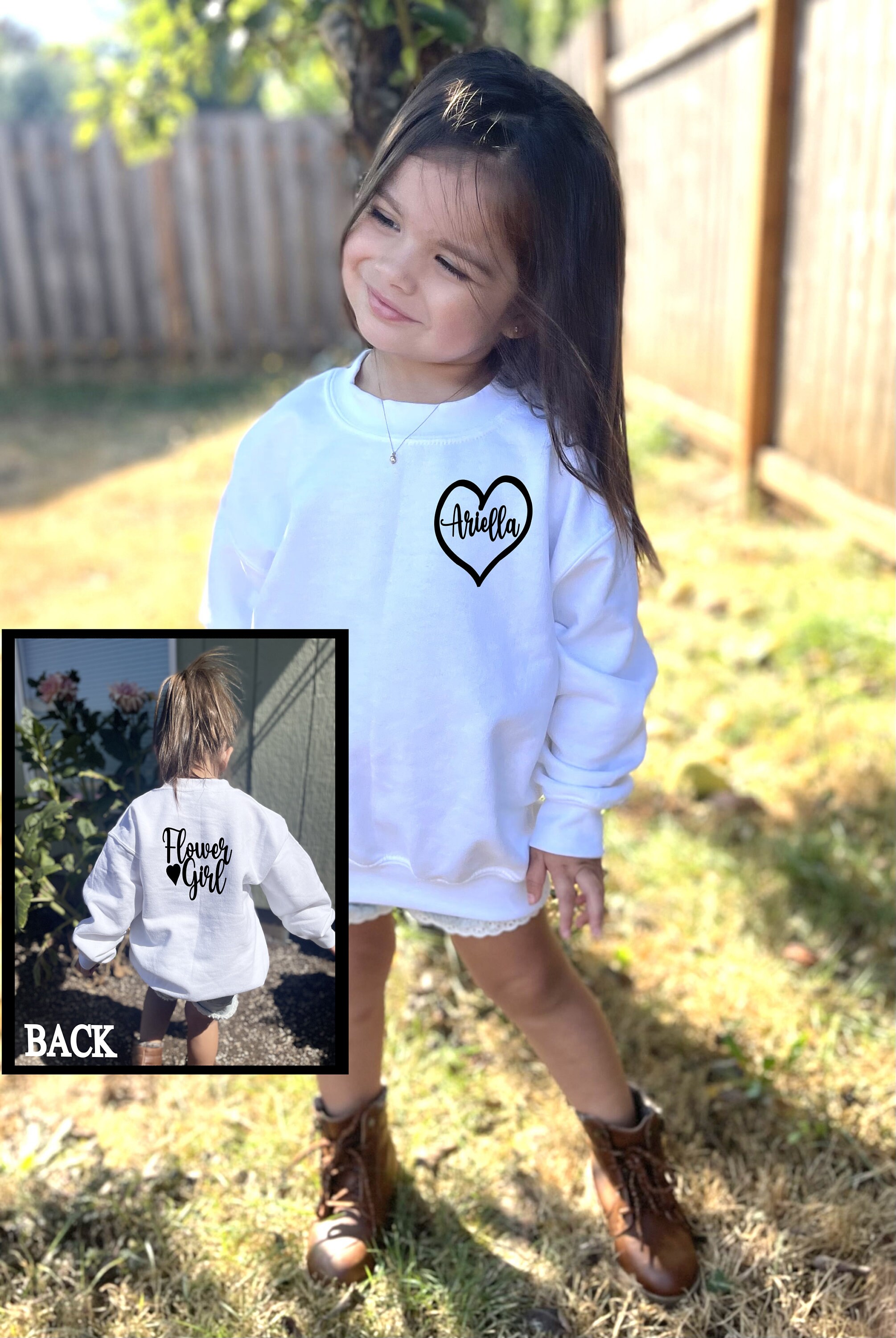 Flower girl hotsell sweatshirt
