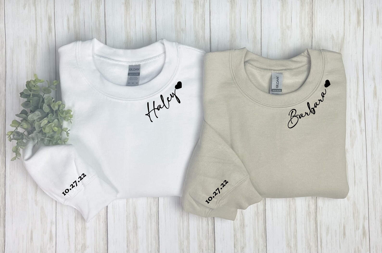 Bridesmaid Sweatshirt With Name on Collar Collar Sweatshirt Etsy