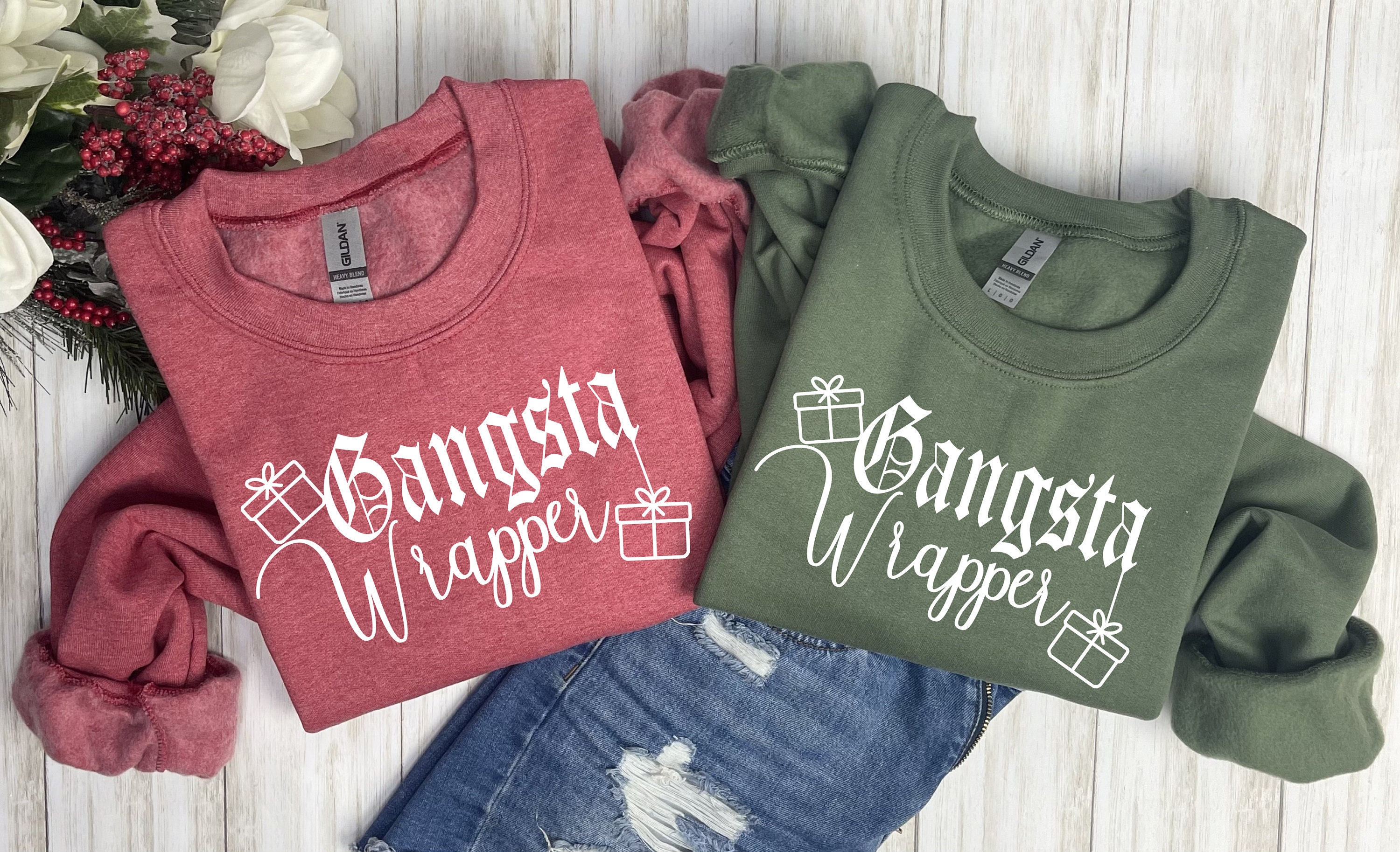 Gangsta Wrapper Sweater Gangsta Wrapper Gangsta Wrapper Christmas Sweatshirt Christmas Sweater Gangsta Wrapper Sweater Xmas Sweater Etsy Canada
