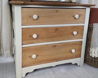 SOLD** NJ Pick Up Only** Refinished Petite Antique Pine Dresser