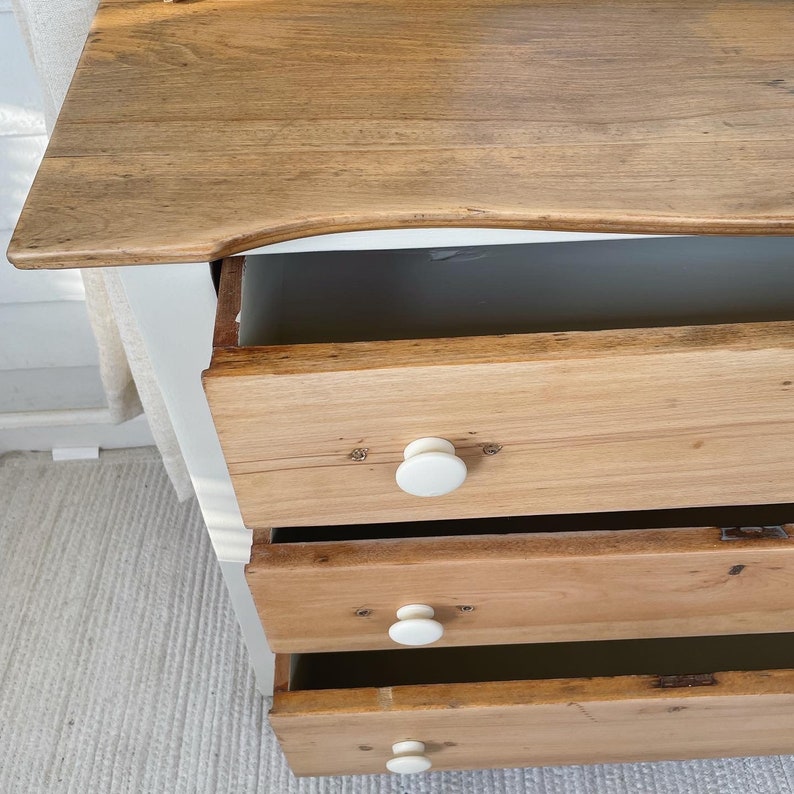 SOLD NJ Pick up Only Refinished Petite Antique Pine Etsy