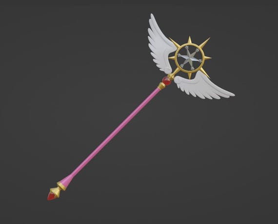 Sakura Card Captor Dream Staff Digital 3D Model - Etsy