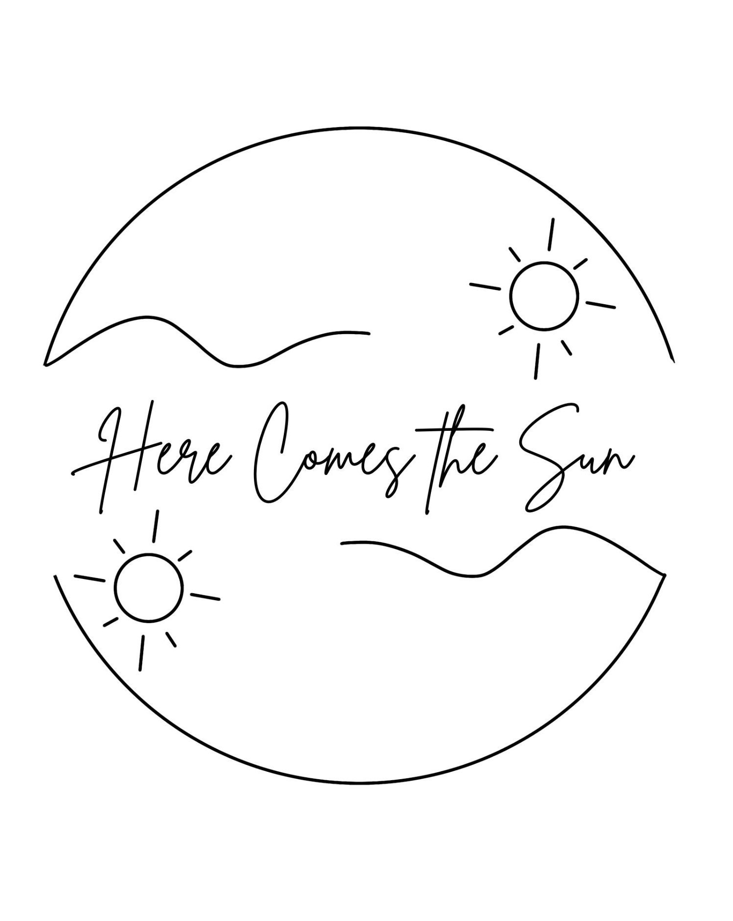 Here Comes the Sun PNG - Etsy