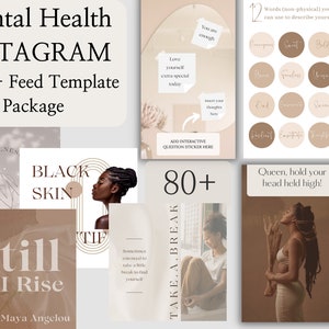 80+ Black & Brown Girl Self-Love Instagram Template