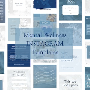 Mental Wellness Instagram Templates
