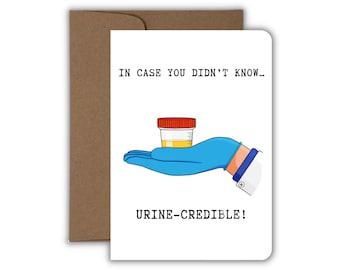 Funny Nurse Card, Healthcare Worker Gift, Medical Humor Card, Coworker Appreciation Card, Friend Gift, Doctor Gift