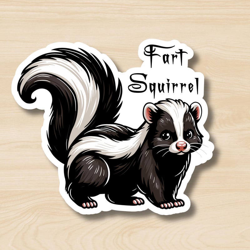 Skunk Sticker Skunk Sticker - Etsy