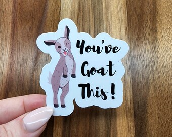 You've Goat This Sticker, Motivational Sticker, Positive Sticker, Self Care Sticker, Uplifting Sticker, Vinyl Sticker, Mental Health