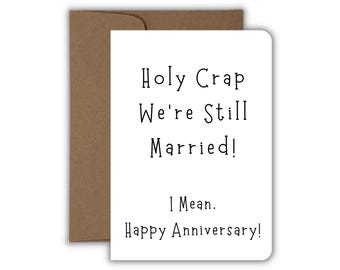 Funny Anniversary Card for Husband Wife, Marriage Humor Card, Funny Love Card, Anniversary Gift for Spouse