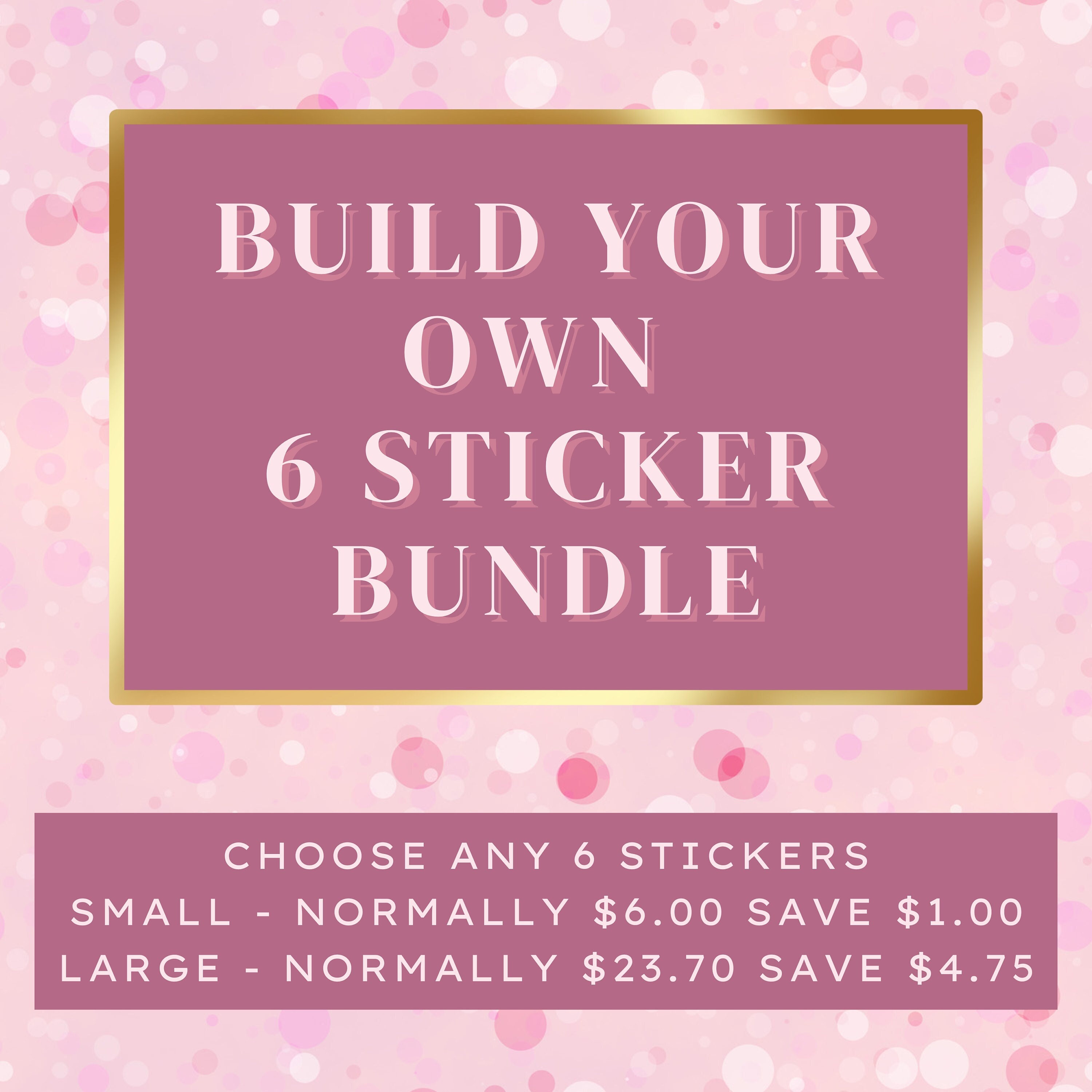 Build Your Own 6 Sticker Bundle, Sticker Bundles, Laptop Stickers ...