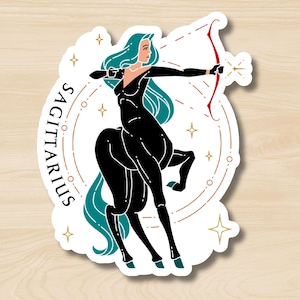 Sagittarius Sticker, Zodiac Sign Sticker, Horoscope, Sagittarius Gift, Sagittarius Queen