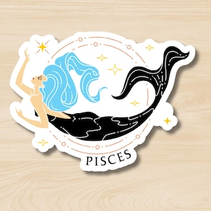 Pisces Sticker, Zodiac Sign Sticker, Horoscope, Pisces Gift, Pisces Queen