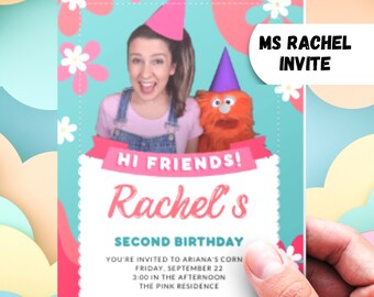 Ms Rachel Birthday Invite - Etsy