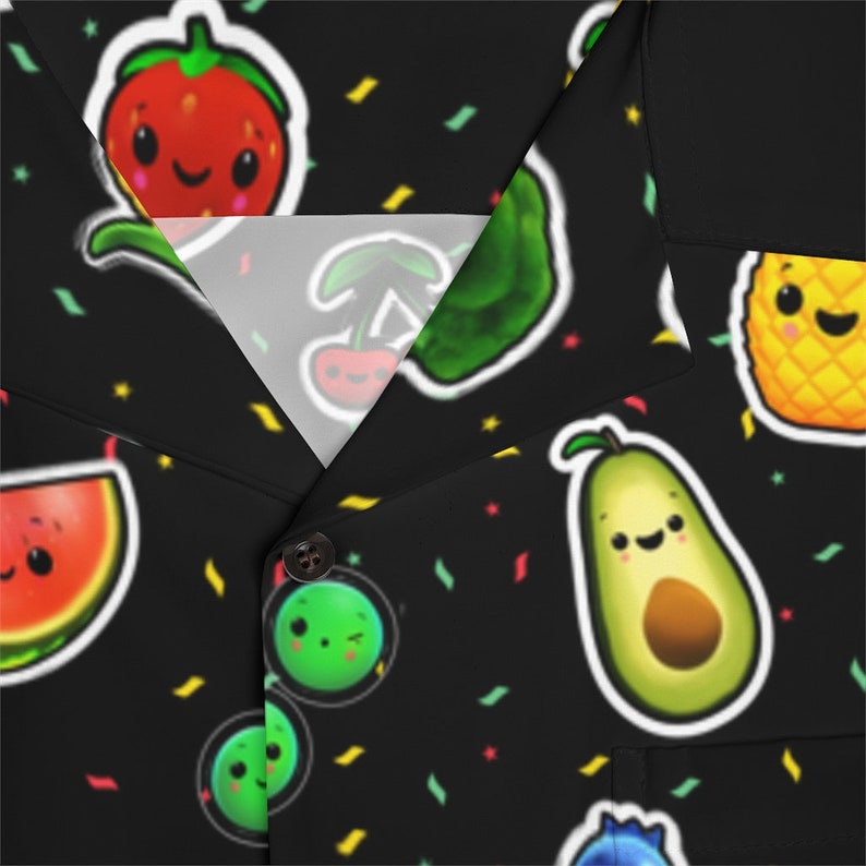 Hey Bear Sensory Dancing Fruit Tshirt All Over Pattern Etsy