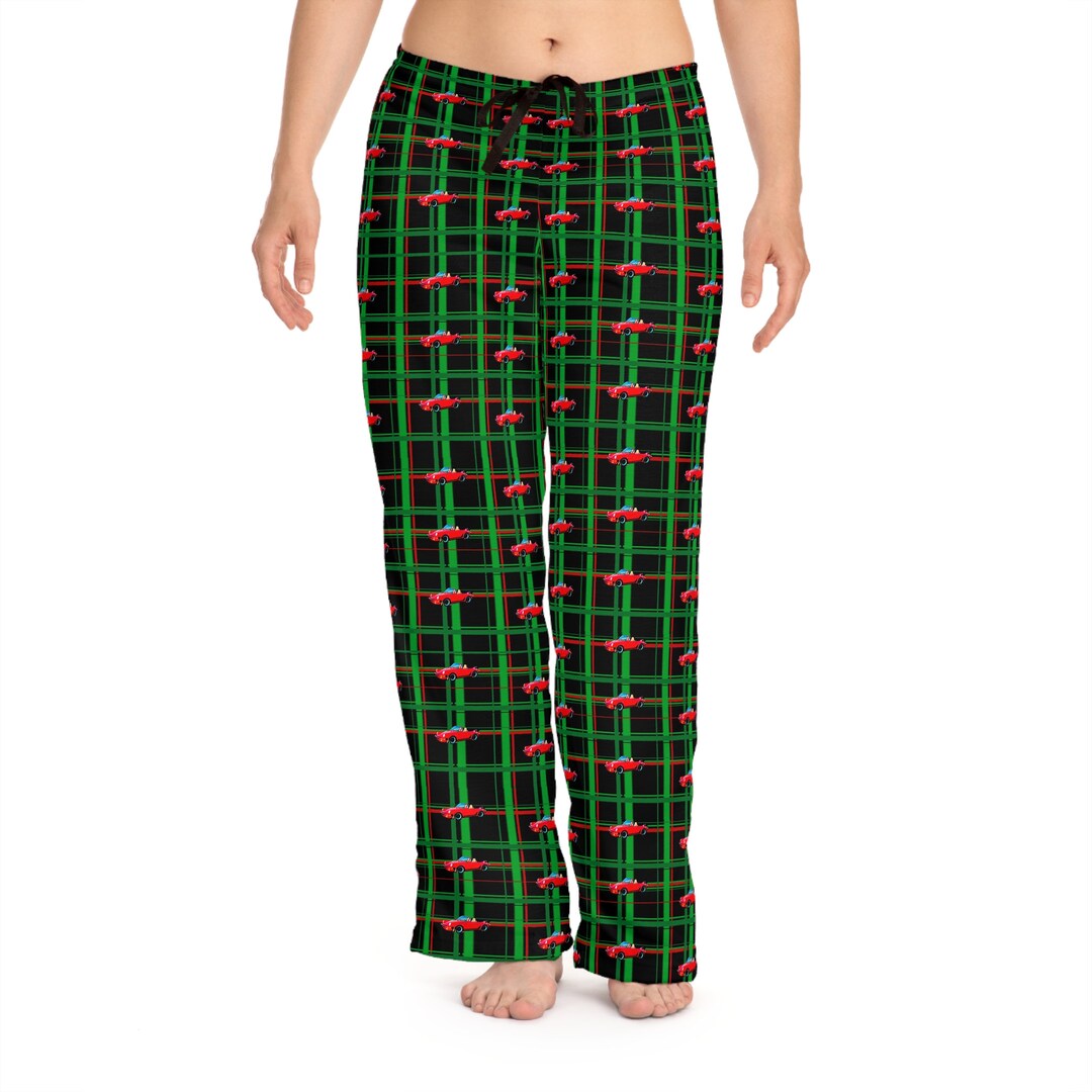 Luxury Sports Car Plaid Quirky Pajama Pants Fun Gifts Ideas Etsy