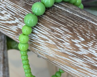 Green Apple Collection | Single Bracelets | Hand made | Glass Beads | Gold Plating | Silver Plating