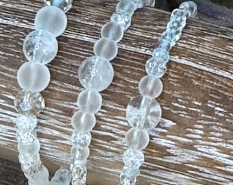 Handmade Glass Beaded Bracelet | Gold & Silver Plated Accents