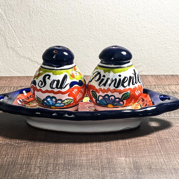 Salt and Pepper Handmade Talavera Shaker