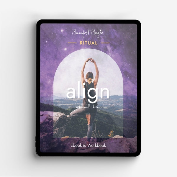 Ritual Align - Well-being & Self-Development Ebook Workbook Journal - Digital Download - HSP - Highly Sensitive Person - Calm Anxiety